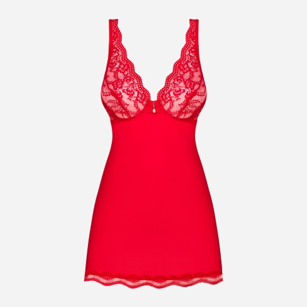 Еротичний комплект (пеньюар + трусики-стринги) Obsessive Luvae S/M Червоний (5901688250815) - зображення 3