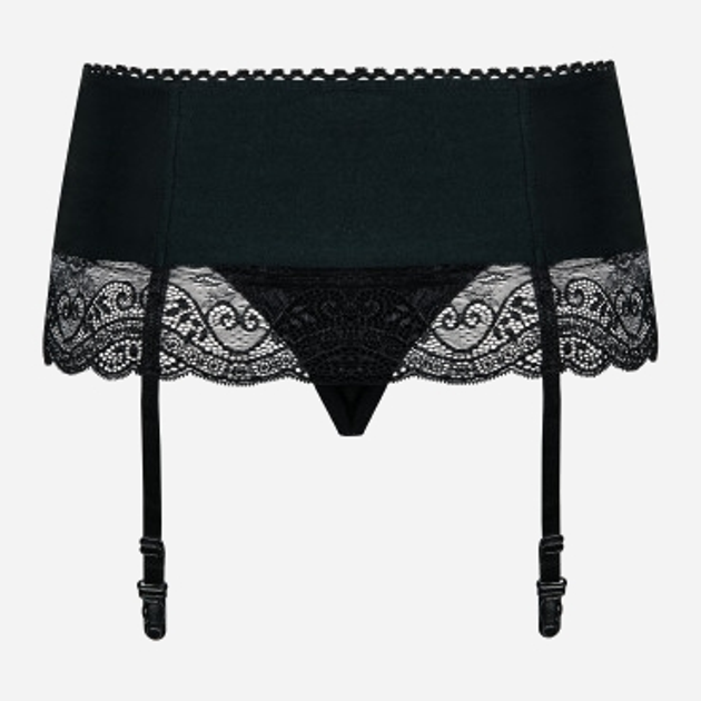 Erotyczny pasek do pończoch Obsessive Miamor S/M Black (5901688209813) - obraz 6