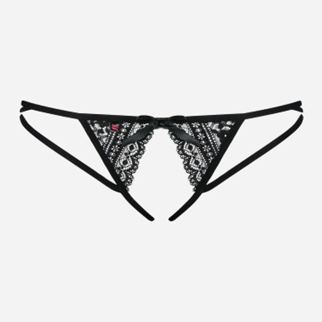 Majtki erotyczne stringi Obsessive Picantina L/XL Black (5901688208601) - obraz 5