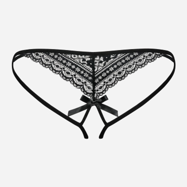 Majtki erotyczne stringi Obsessive Picantina L/XL Black (5901688208601) - obraz 6