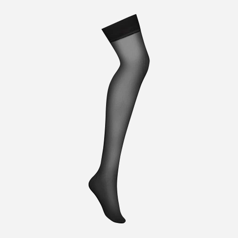 Pończochy erotyczne Obsessive S800 S/M Black (5901688205457) - obraz 5