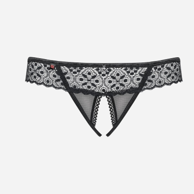 Еротичні трусики-стринги Obsessive Shibu L/XL Чорні (5901688222881) - зображення 5
