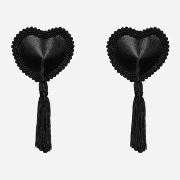 Erotyczne naklejki na sutki Obsessive Tassel One Size Black (5900308551783) - obraz 3