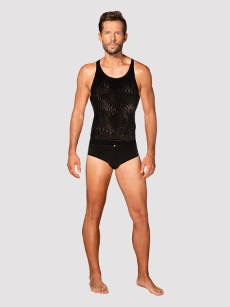 Koszulka erotyczna Obsessive T103 S/M/L Black (5901688238943) - obraz 3