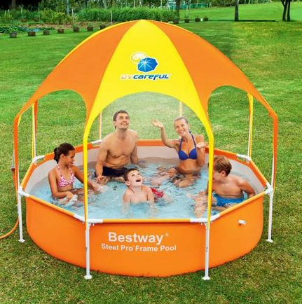 Бассейн каркасный круглый Bestway 56432 244х51 см Orange (N008952) - изображение 3