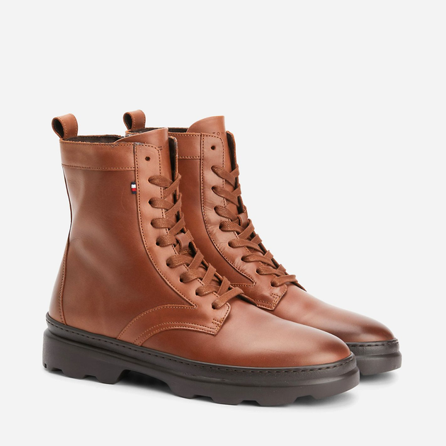 Мужские берцы высокие Tommy Hilfiger 473861260 46 Коричневые ...