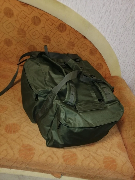 Рюкзак військовий, тактичний баул-сумка олива 70 л, 64*40*25 см, арт.301 - зображення 2