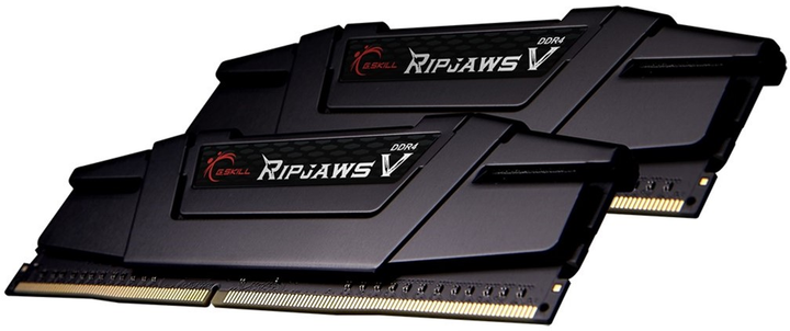 Pamięć RAM G.Skill DDR4-3200 32768MB PC4-25600 (zestaw 2x16384) Ripjaws V Black (F4-3200C14D-32GVK) - obraz 2