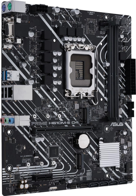 Материнская плата Asus PRIME H610M-E D4-CSM (s1700, Intel H610, PCI-Ex16) - изображение 2