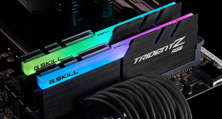 Pamięć RAM G.Skill DDR4-3200 16384MB PC4-25600 (zestaw 2x8192) Trident Z RGB czarny (F4-3200C16D-16GTZRX) - obraz 5
