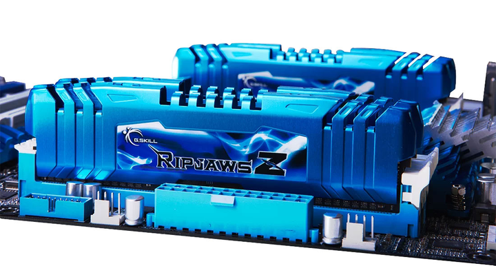Pamięć RAM G.Skill DDR3-2400 32768MB PC3-19200 (zestaw 4x8192) RipjawsZ Blue (F3-2400C11Q-32GZM) - obraz 3