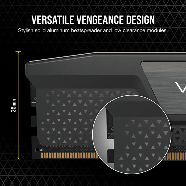 Оперативна пам'ять Corsair DDR5-6000 32768MB PC5-48000 (Kit of 2x16384) Vengeance Black (CMK32GX5M2D6000C36) - зображення 3