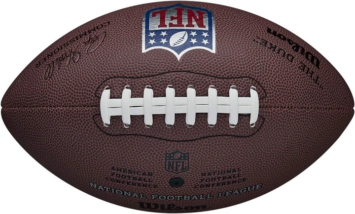 Мяч для американского футбола Wilson NFL Duke Replica р. 5 (WTF1825XBBRS) - Фото 3 Мяч для американского футбола Wilson NFL Duke Replica р. 5 (WTF1825XBBRS) - изображение 3