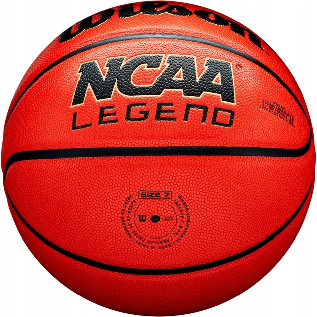 Мяч баскетбольный Wilson NCAA Legend Junior р. 5 (WZ2007601XB5) Orange/Black - изображение 4