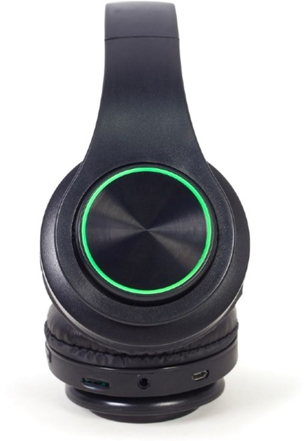 Słuchawki Gembird Opaska na głowę Music/Everyday Micro-USB Bluetooth Czarny (BHP-LED-01) - obraz 6