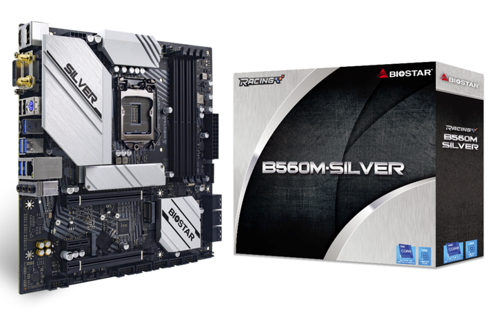 Материнська плата Biostar B560M-SILVER - Фото 1 Материнська плата Biostar B560M-SILVER - зображення 1