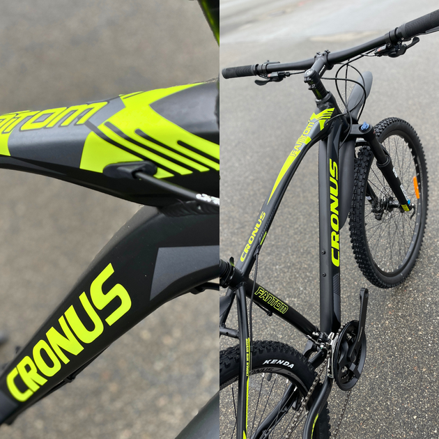 ВЕЛОСИПЕД CRONUS FANTOM 29"колеса 21"рама чорний-жовтий - Фото 3 ВЕЛОСИПЕД CRONUS FANTOM 29"колеса 21"рама чорний-жовтий - зображення 3