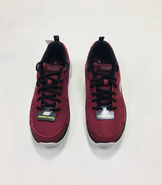 Кроссовки Skechers, Memory Foam, размер: 42 (стелька 27 см), бордовые - Фото 2 Кроссовки Skechers, Memory Foam, размер: 42 (стелька 27 см), бордовые - изображение 2