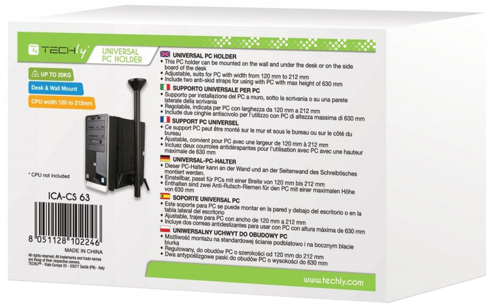 Тримач системного блоку Techly ICA-CS 63 (102246) - зображення 10