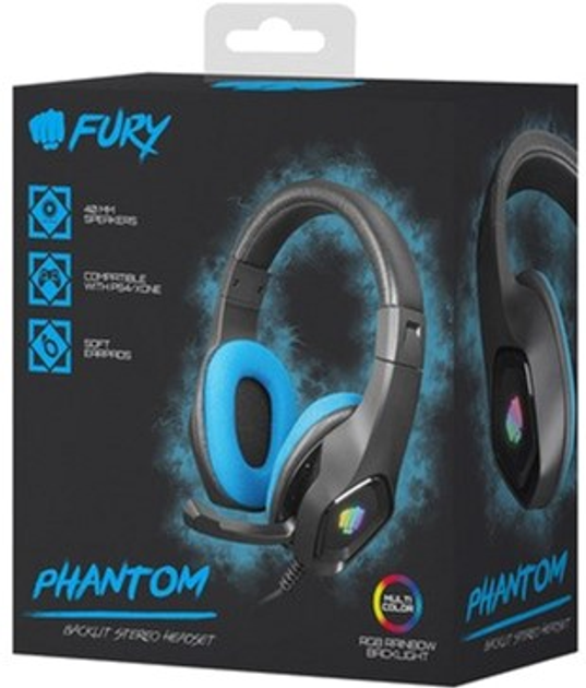 Навушники Natec Fury Phantom Blue (NFU-1679) - зображення 5