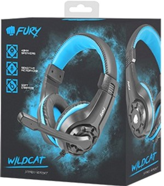 Навушники Natec Fury Wildcat Blue (NFU-0862) - зображення 4