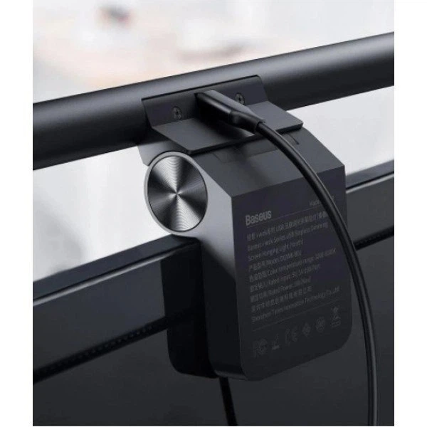 LED Лампа на монітор Скрінбар Baseus i-wok Series USB Asymmetric Light Source Screen Hanging Light (Youth) Чорний - зображення 11