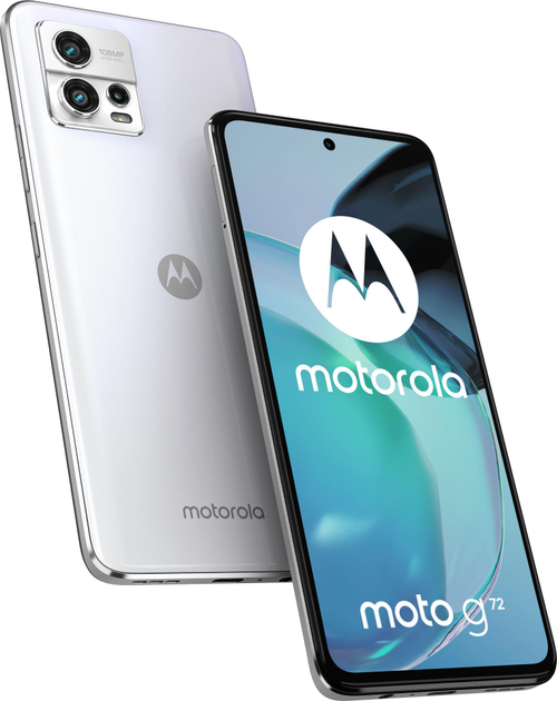 Мобільний телефон Motorola Moto G72 8/128GB Mineral White (PAVG0014PL) - зображення 2