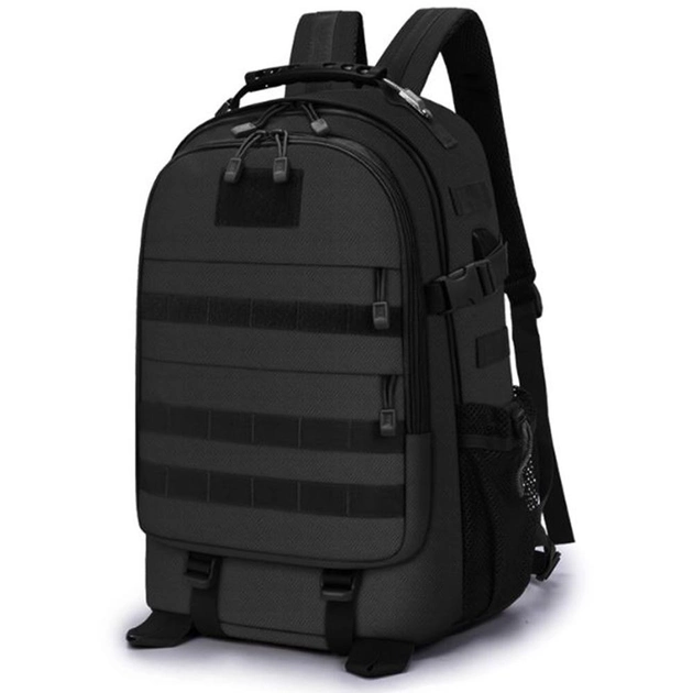 Тактичний військовий штурмовий рюкзак HardTime 27 літрів чорний - зображення 1