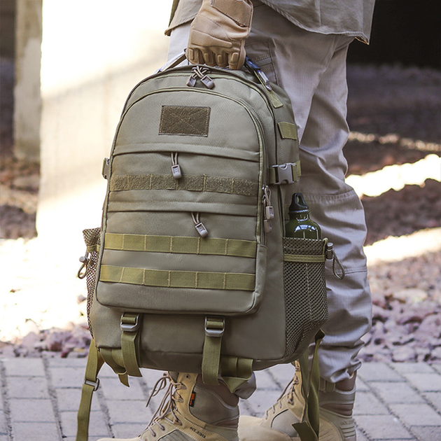 Тактичний військовий штурмовий рюкзак HardTime 27 літрів олива - зображення 2