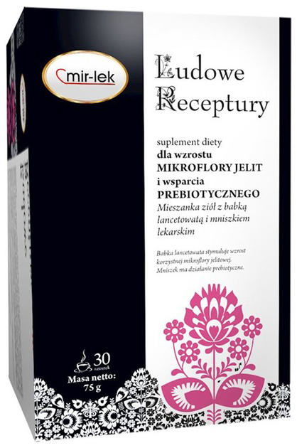 Herbata Mir-lek Ludowe Receptury Mikroflora Jelitowa 30 Sasz. (ML468) - obraz 1