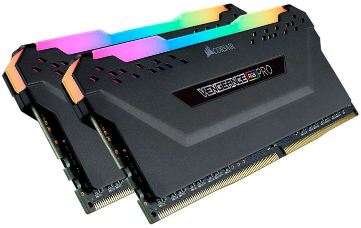 Оперативна пам'ять Corsair DDR4-3200 32768MB PC4-25600 Kit of 2 x 16384 Vengeance RGB Pro Black (CMW32GX4M2E3200C16) - зображення 3