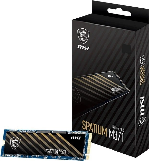 Накопитель SSD 1TB MSI Spatium M371 M.2 2280 PCIe 3.0 x4 NVMe 3D