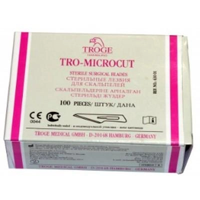 Лезвия хирургические TRO-Microcut Troge Medical, 100 шт размер 10 - изображение 1