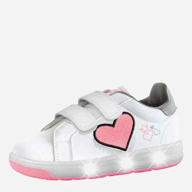 Sneakersy dziecięce dla dziewczynki na rzepy Breezy 2196110 28 Białe (7000002540972) - obraz 3