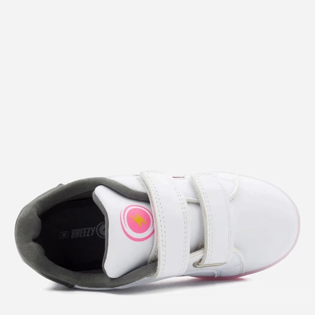 Sneakersy dziecięce dla dziewczynki na rzepy Breezy 2196110 28 Białe (7000002540972) - obraz 6