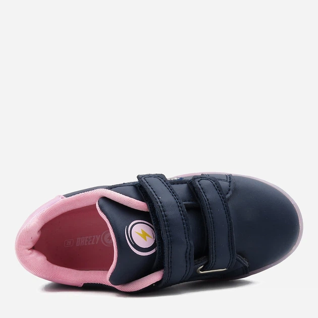 Sneakersy dziecięce dla dziewczynki na rzepy Breezy 2196111 27 Fioletowe (7000002541030) - obraz 5