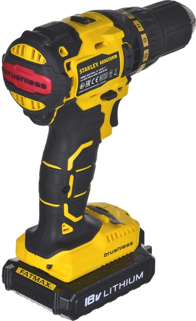 Дриль Stanley 18V 55NM 2X1,3AH FMC608C2K-QW - зображення 4