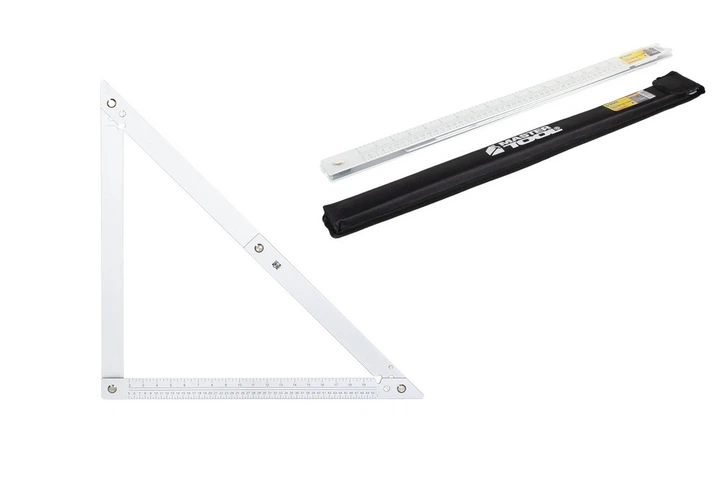 Угольник строительный складной MASTERTOOL GM 840х600х600 мм AL чехол для хранения (30-3513) - изображение 4