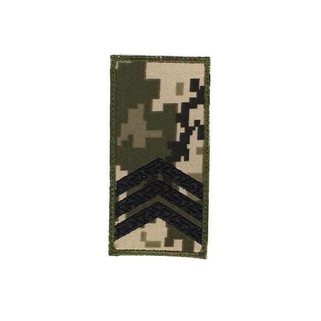 Шеврон на липучці ЗСУ піксель Сержант - зображення 1