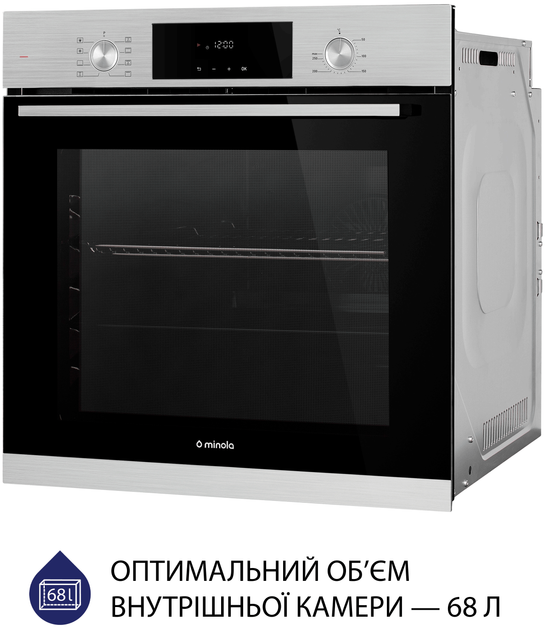 Духова шафа електрична Minola EOD 6804 INOX - зображення 4