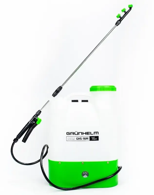 Опрыскиватель 16 л аккумуляторный GRUNHELM GHS-16M, 8AH/12V, рабочее давление 2-4Bar - изображение 6