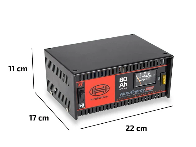 Зарядное устройство для автомобильного аккумулятора 8А 12V стрелка металл. Heyner PRO 930800 - изображение 3