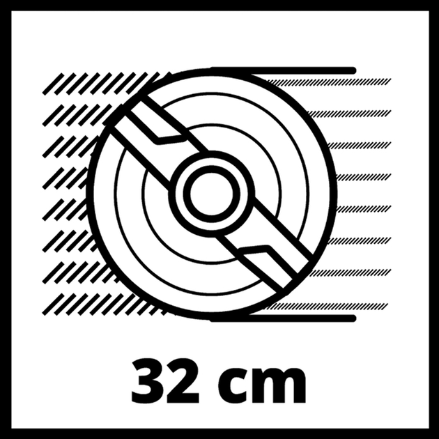 Газонокосилка Einhell GE-CM 18/32 Li-Solo, PXC, аккум., 32л, 25л, 8.5кг, (без АКБ и ЗУ) (3413256) - изображение 15