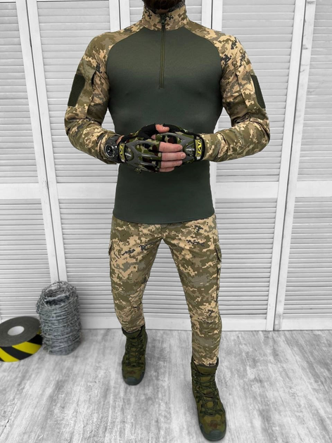 Тактический военный костюм Faster ( Убакс + Штаны ), Камуфляж: Пиксель, Размер: L - изображение 1