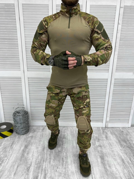 Тактичний військовий костюм комплект Attac ( Убакс + Штани ), Камуфляж: Мультикам, Розмір: XL - зображення 1