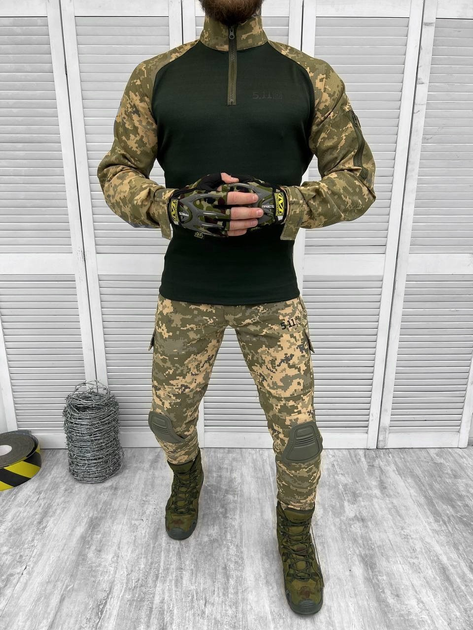 Тактический военный костюм Fastex ( Убакс + Штаны ), Камуфляж: Пиксель, Размер: XL - изображение 1