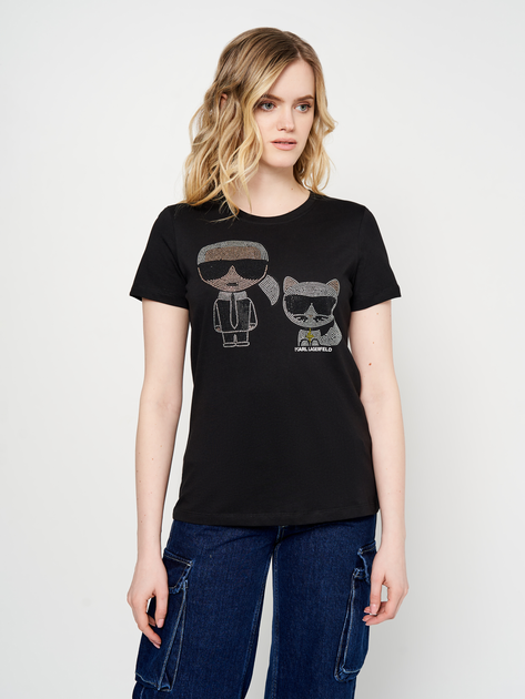 Футболка женская Karl Lagerfeld 11140.1 S (42) Черная – в интернет ...