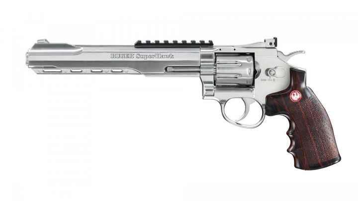 Страйкбольний револьвер Umarex Ruger SuperHawk 8 CO2 Silver - зображення 1