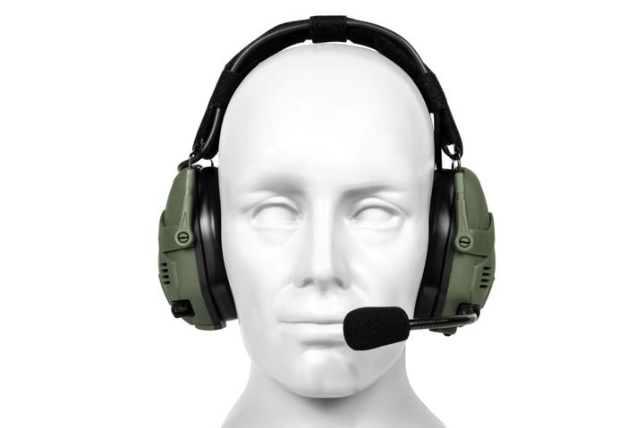 Навушники активні з комунікатором Specna Arms Tactical HD-16 Bluetooth Active Headphones Olive - изображение 2