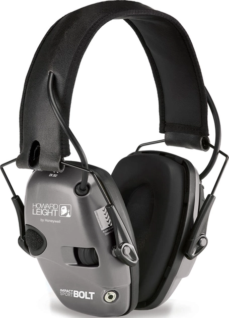 Активні захисні навушники Howard Leight Impact Sport BOLT R-02232 Gray (R-02232) - зображення 1